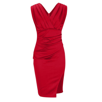 VALERIA | ELEGANT DRESS WITH V-NECKLINE