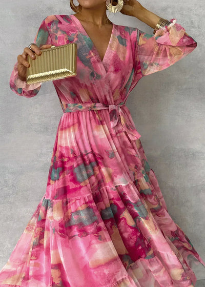 FLORENCE | ELEGANT & FLOWY DRESS WITH FLORAL PATTERN