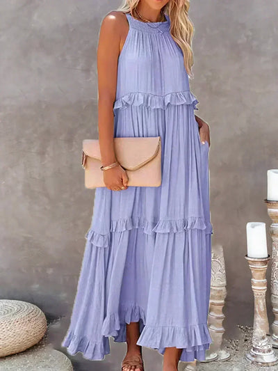 ANNETA | ELEGANT DRESS WITH FRILLS