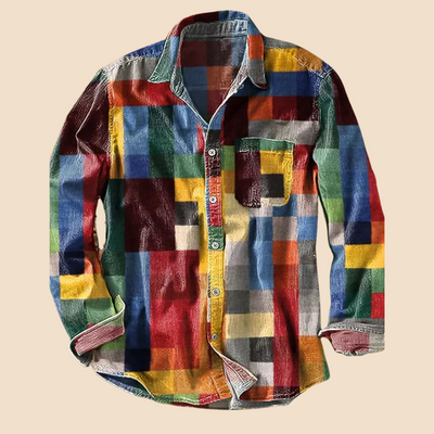 MONTANA | COLOR BLOCK BUTTON-UP