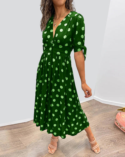 ELAIN | ELEGANT DOTTED DRESS