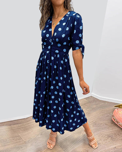 ELAIN | ELEGANT DOTTED DRESS
