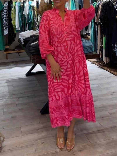 MALIA | V-NECK DRESS WITH PRINT