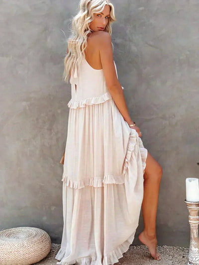 ANNETA | ELEGANT DRESS WITH FRILLS