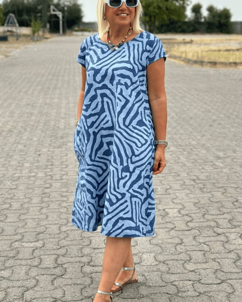 JIANNE | ELEGANT DRESS WITH PRINT