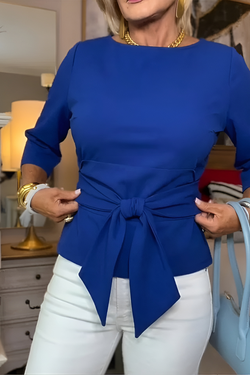 Maison Bennett | Stylish Bow Waist Top