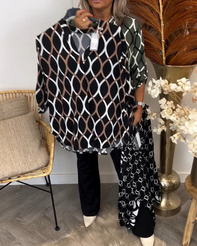 MELANEY | CASUAL BLOUSE WITH PATTERN