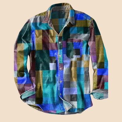 MONTANA | COLOR BLOCK BUTTON-UP