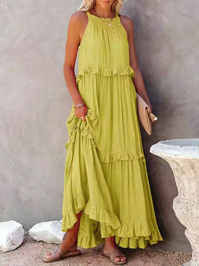 ANNETA | ELEGANT DRESS WITH FRILLS