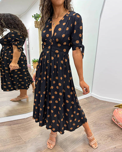 ELAIN | ELEGANT DOTTED DRESS