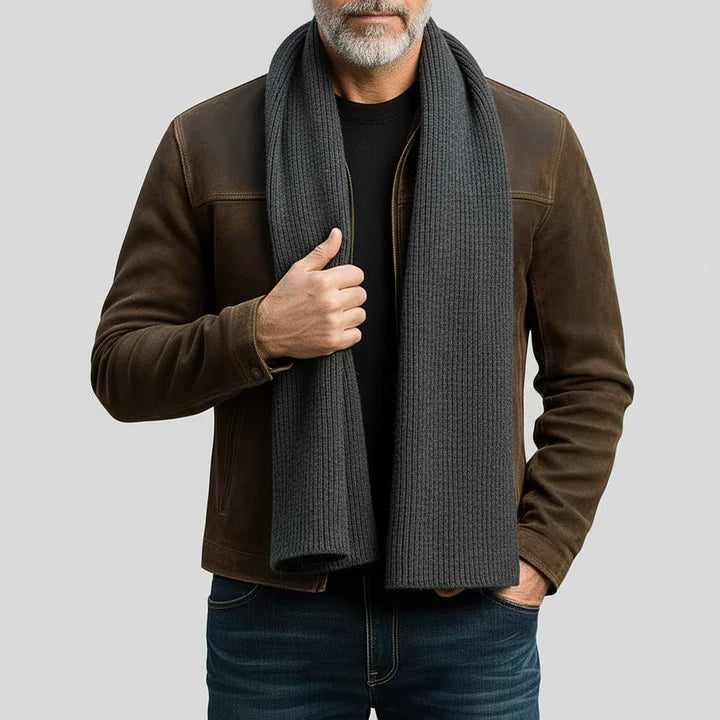 Suede Zip-Up Jacket