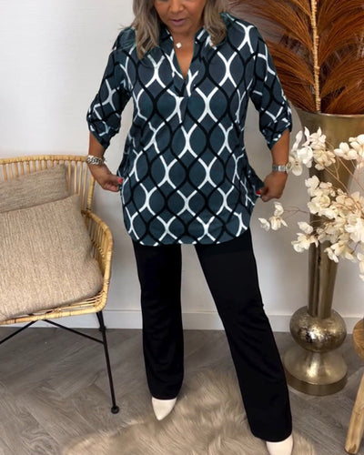 MELANEY | CASUAL BLOUSE WITH PATTERN