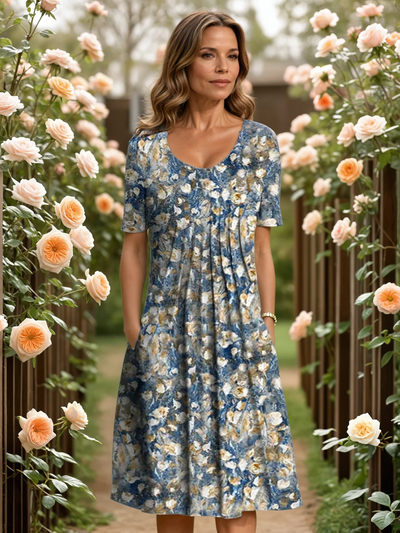 MARSHA | ELEGANT DRESS WITH TUMMY COVERAGE