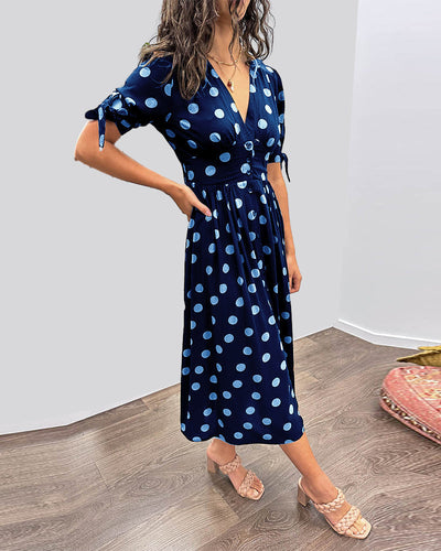ELAIN | ELEGANT DOTTED DRESS