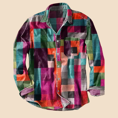 MONTANA | COLOR BLOCK BUTTON-UP