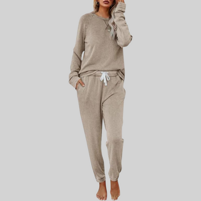 Maison Bennett™ | Casual Long-Sleeve Top and Sweatpants Set