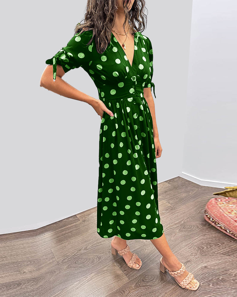 ELAIN | ELEGANT DOTTED DRESS