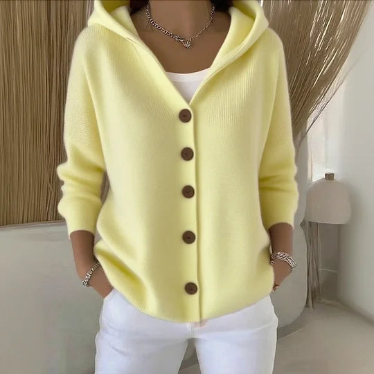 Maison Bennett™ | Soft Cotton Hooded Cardigan