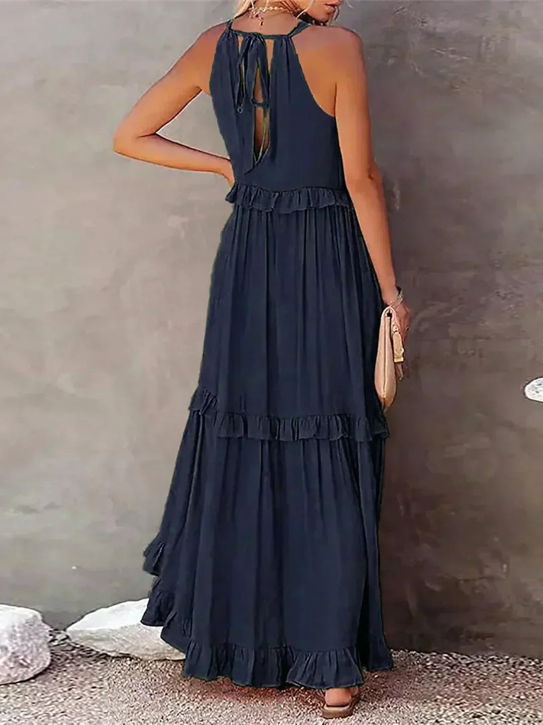 ANNETA | ELEGANT DRESS WITH FRILLS