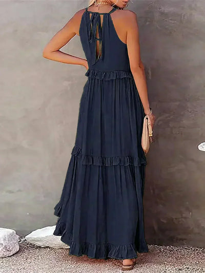 ANNETA | ELEGANT DRESS WITH FRILLS