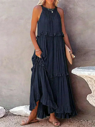ANNETA | ELEGANT DRESS WITH FRILLS