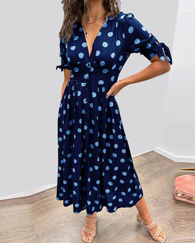 ELAIN | ELEGANT DOTTED DRESS