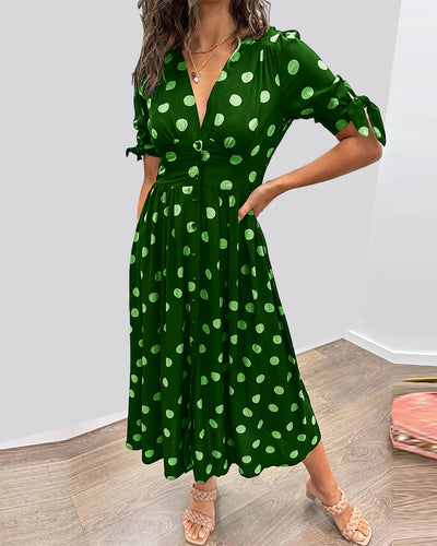 ELAIN | ELEGANT DOTTED DRESS