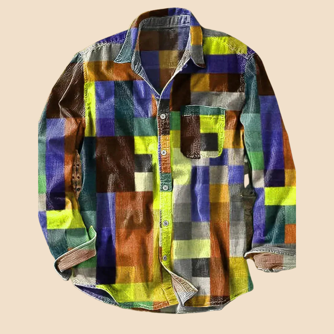 MONTANA | COLOR BLOCK BUTTON-UP