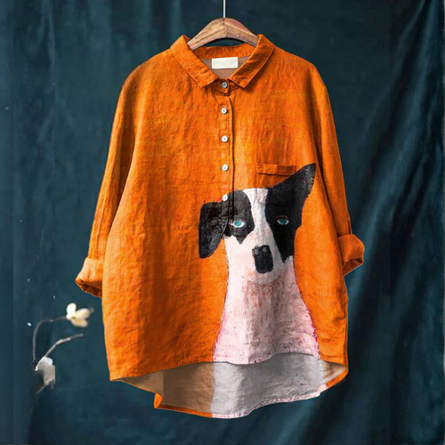 Marisol™ | Timeless Printed Linen Blouse