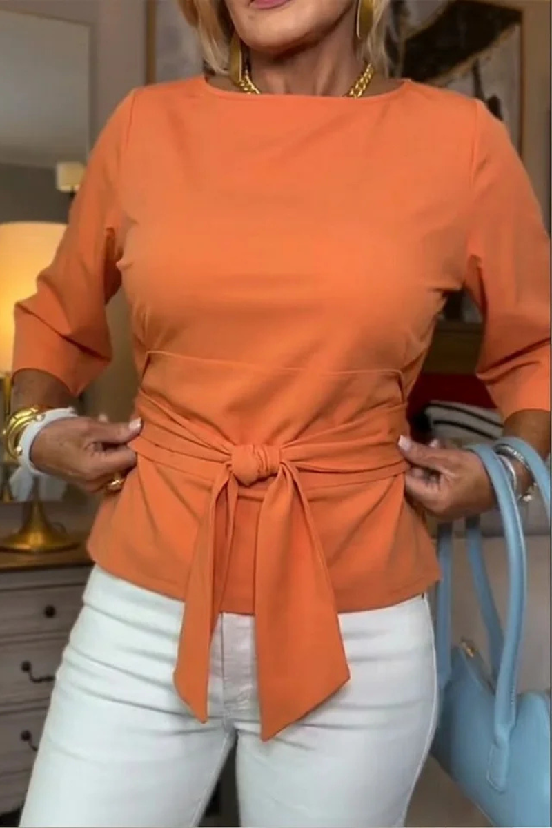Maison Bennett | Stylish Bow Waist Top