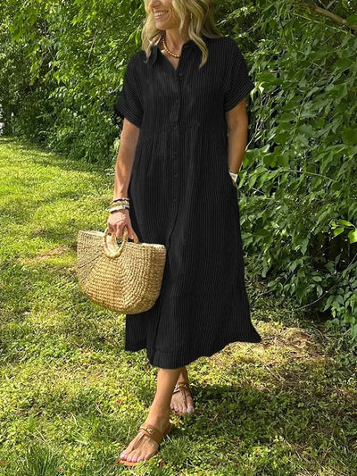 GAYLE | STRIPED DRESS WITH POCKETS