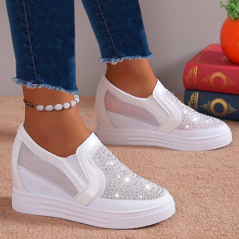 TRICIA | WOMEN'S TENNIS SHOES WITH CRYSTALS