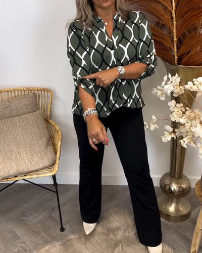 MELANEY | CASUAL BLOUSE WITH PATTERN