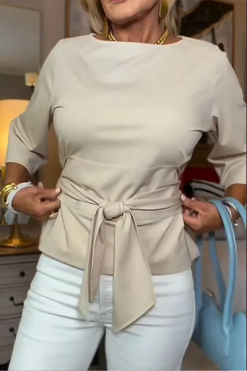Maison Bennett | Stylish Bow Waist Top