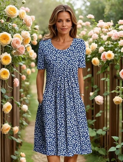 MARSHA | ELEGANT DRESS WITH TUMMY COVERAGE