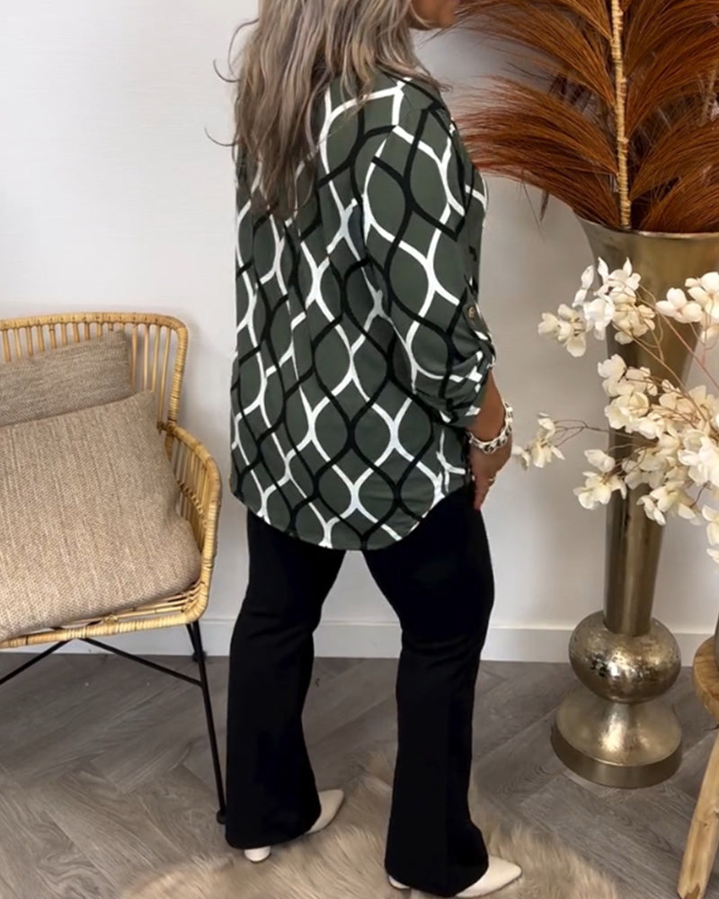 MELANEY | CASUAL BLOUSE WITH PATTERN