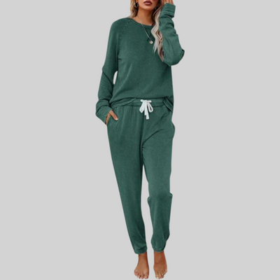 Maison Bennett™ | Casual Long-Sleeve Top and Sweatpants Set