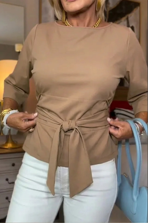 Maison Bennett | Stylish Bow Waist Top