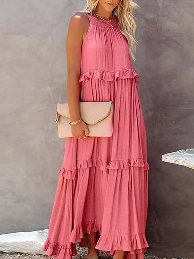 ANNETA | ELEGANT DRESS WITH FRILLS