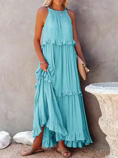 ANNETA | ELEGANT DRESS WITH FRILLS