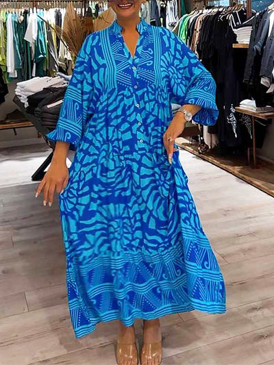 MALIA | V-NECK DRESS WITH PRINT
