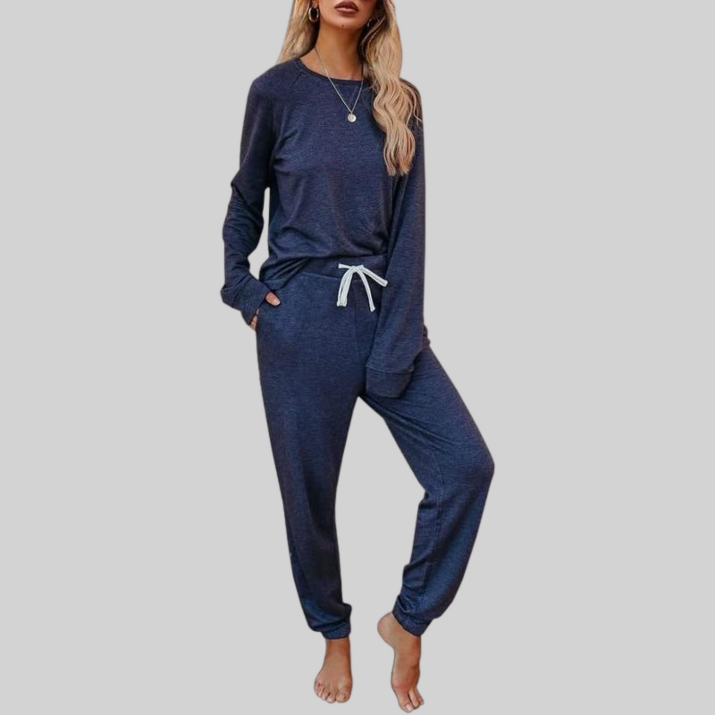Maison Bennett™ | Casual Long-Sleeve Top and Sweatpants Set