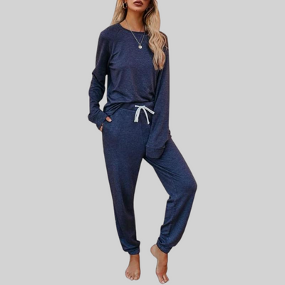 Maison Bennett™ | Casual Long-Sleeve Top and Sweatpants Set