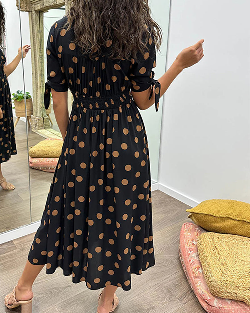 ELAIN | ELEGANT DOTTED DRESS