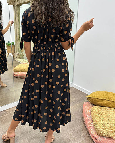 ELAIN | ELEGANT DOTTED DRESS