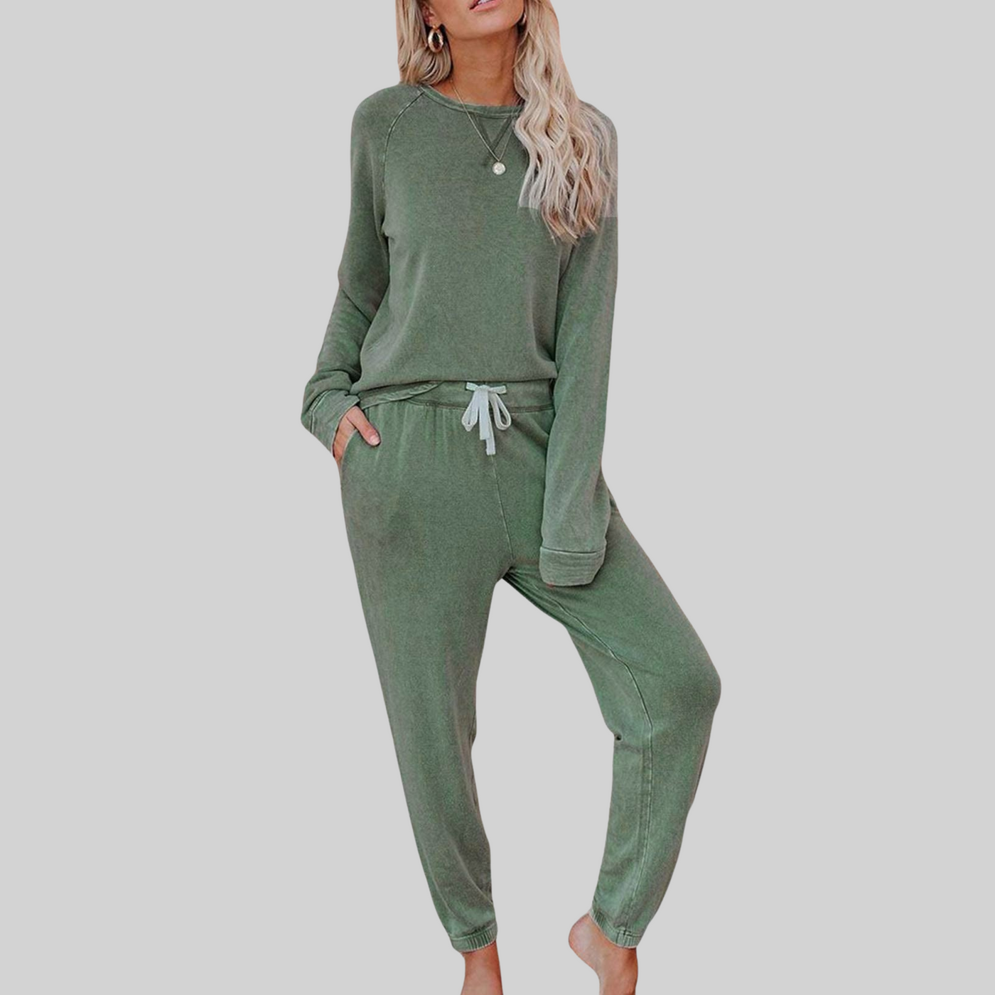 Maison Bennett™ | Casual Long-Sleeve Top and Sweatpants Set
