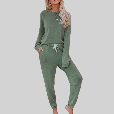 Maison Bennett™ | Casual Long-Sleeve Top and Sweatpants Set