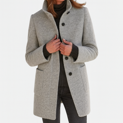 Dove | wool blend coat