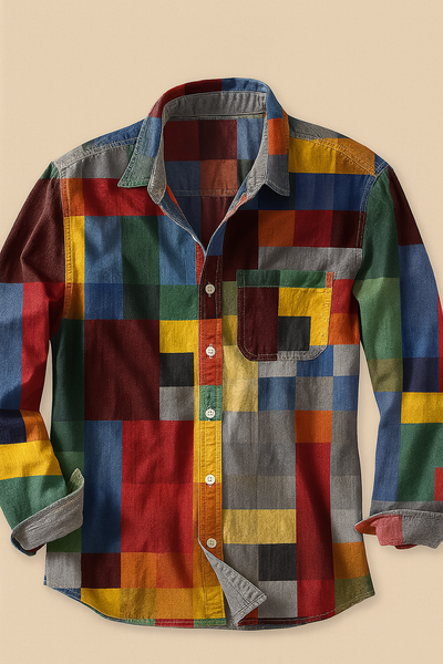 MONTANA | COLOR BLOCK BUTTON-UP