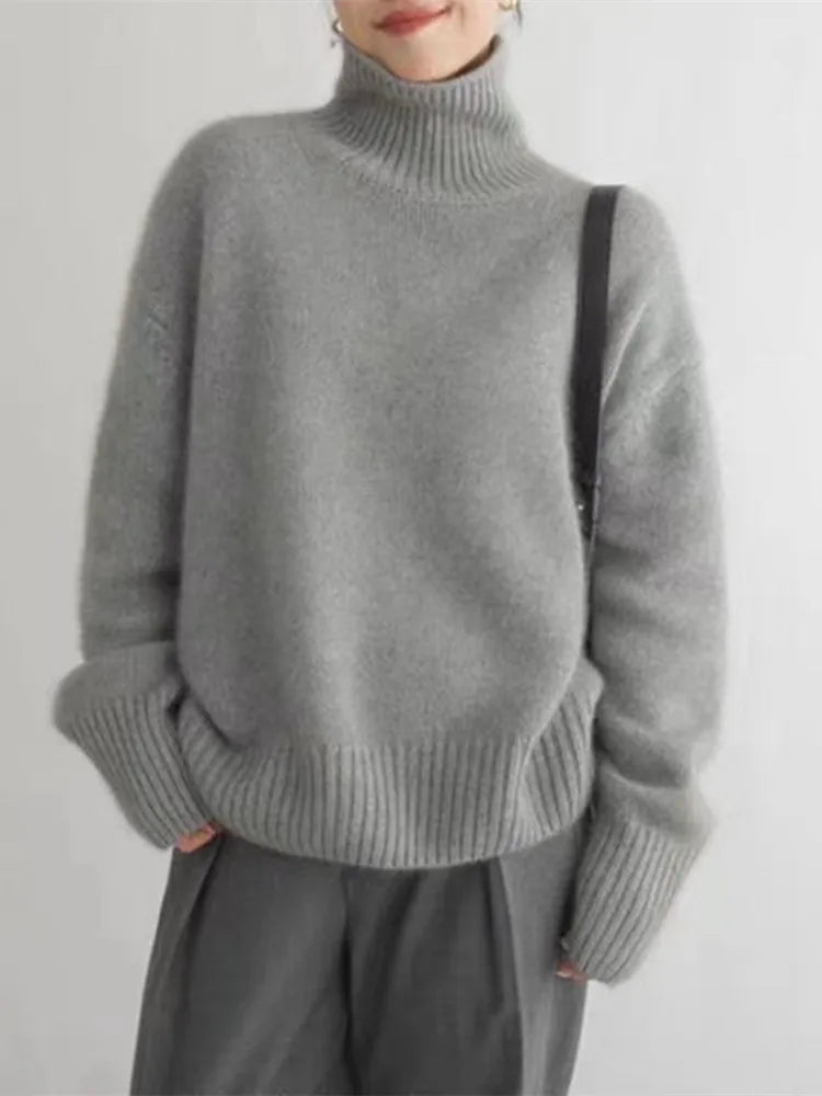 Maison Bennett™  | High-Collar Cashmere Sweater